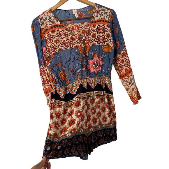 ✨ Raga x Anthropologie Floral Paisley Romper Playsuit - Picture 7 of 7